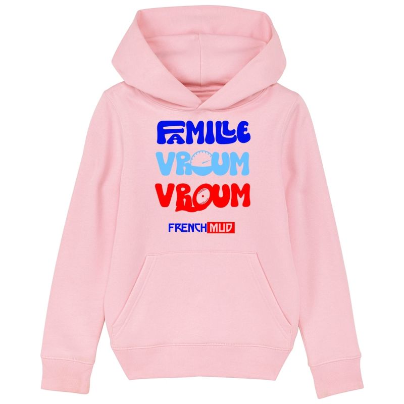 Hoodie "famille vroum vroum" Enfant